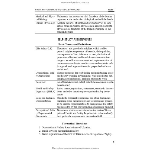 Occupational Health and Safety for Healthcare Workers: study guide (ІV a. l.) / O.P. Yavorovskyi, M.I. Veremei, V.I. Zenkina et al. — 3rd edition