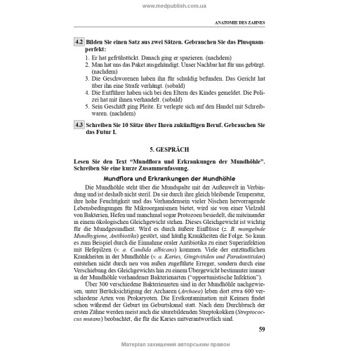 Fachsprache Deutsch in der Zahnheilkunde: lehrbuch (IV a.) / D.O. Varetska, A.M. Semysiuk, M.I. Hutsol u. a. = Німецька мова для стоматологів